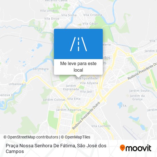 Praça Nossa Senhora De Fátima mapa