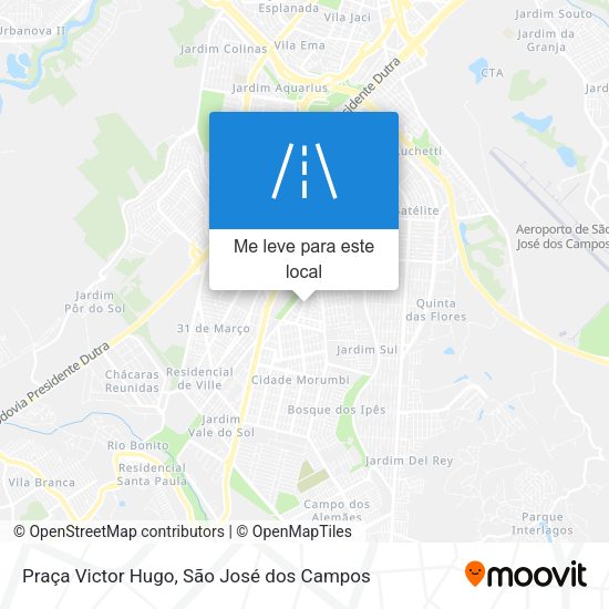 Praça Victor Hugo mapa