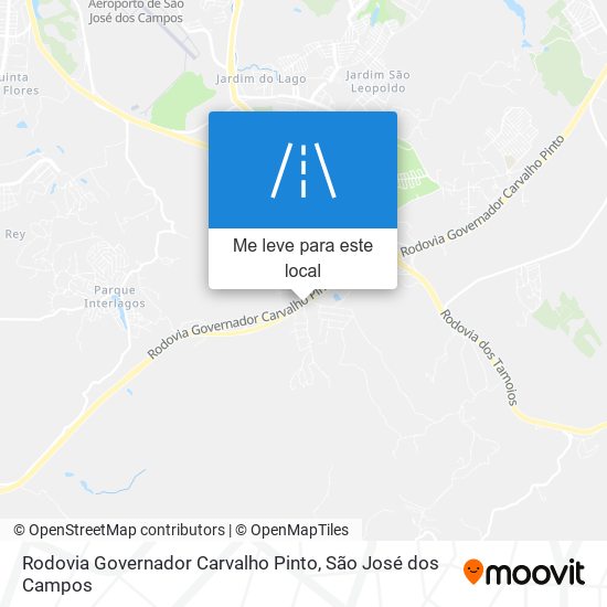 Rodovia Governador Carvalho Pinto mapa