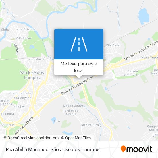 Rua Abília Machado mapa