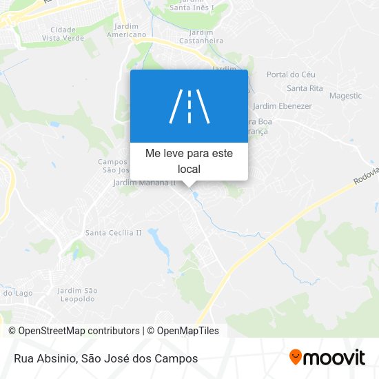 Rua Absinio mapa
