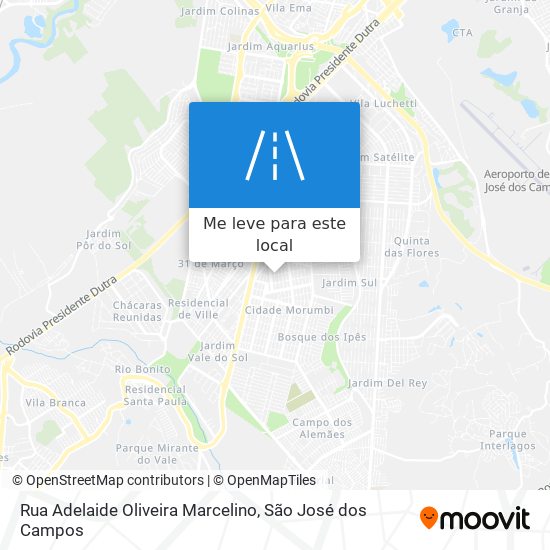 Rua Adelaide Oliveira Marcelino mapa