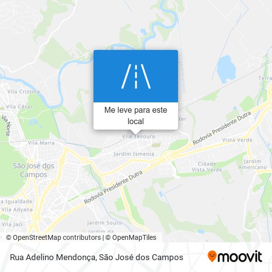 Rua Adelino Mendonça mapa