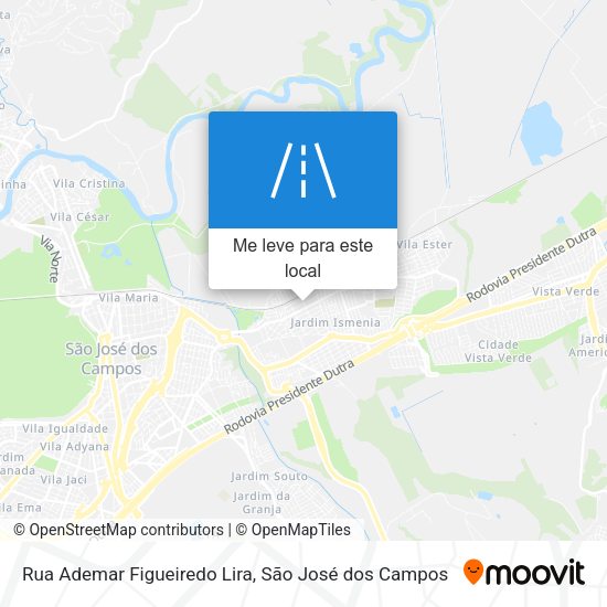 Rua Ademar Figueiredo Lira mapa