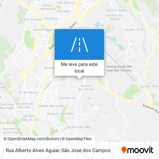 Rua Alberto Alves Aguiar mapa