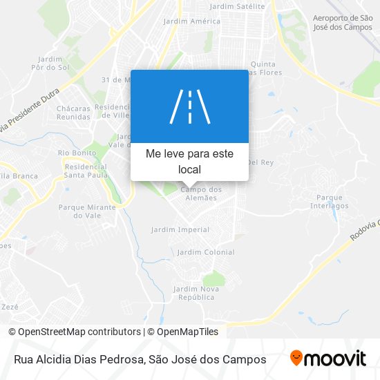 Rua Alcidia Dias Pedrosa mapa