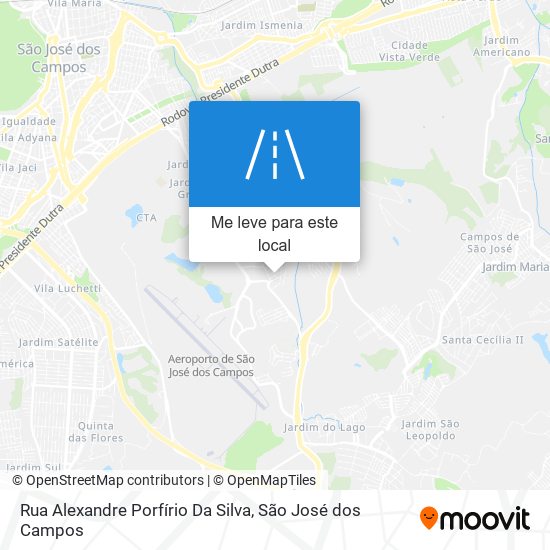 Rua Alexandre Porfírio Da Silva mapa