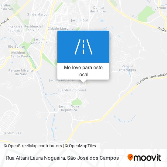 Rua Altani Laura Nogueira mapa