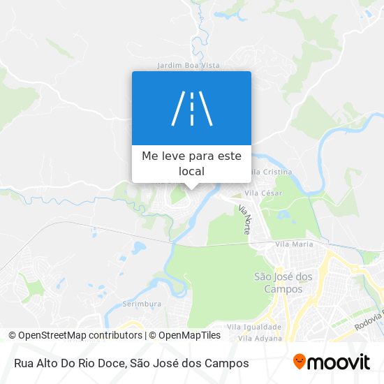 Rua Alto Do Rio Doce mapa