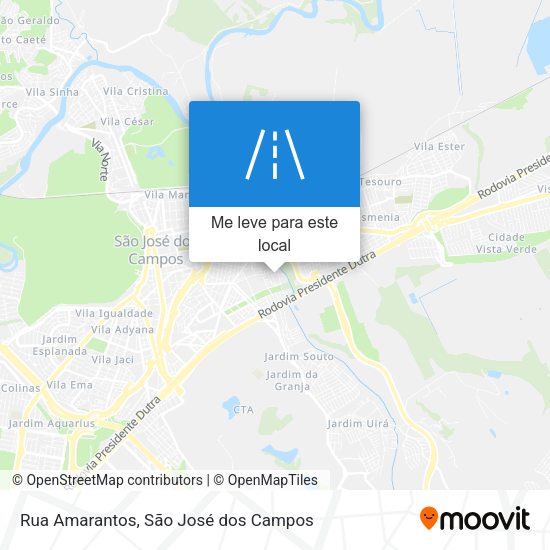 Rua Amarantos mapa