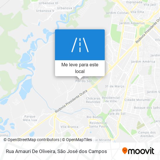 Rua Amauri De Oliveira mapa