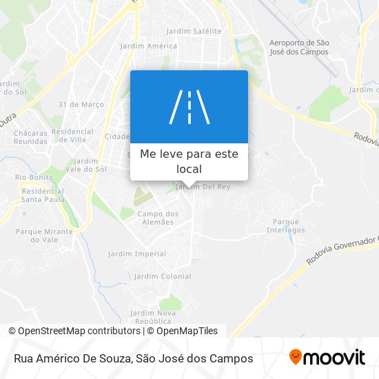 Rua Américo De Souza mapa