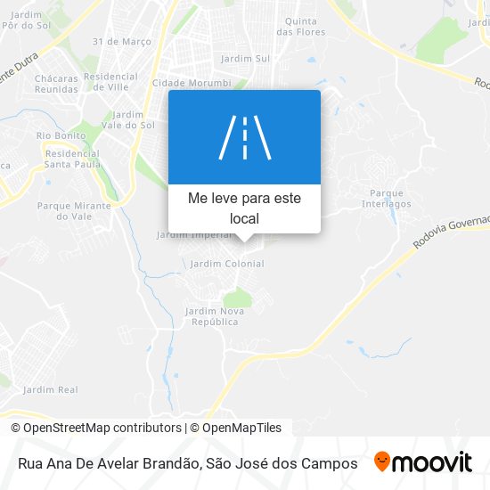 Rua Ana De Avelar Brandão mapa