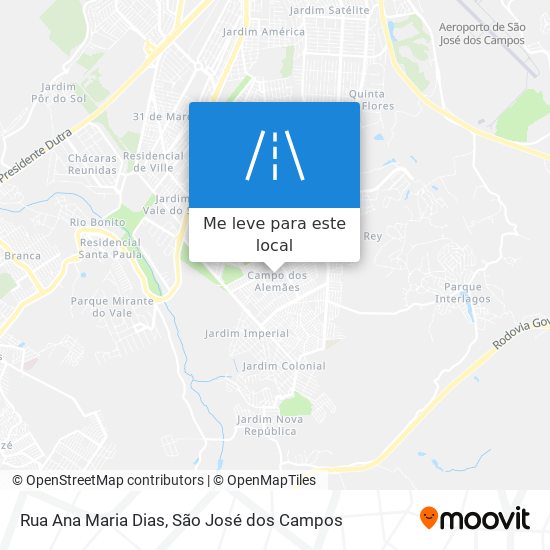 Rua Ana Maria Dias mapa