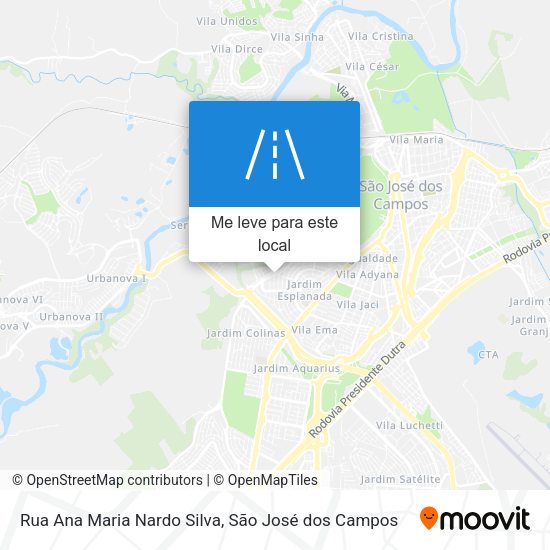 Rua Ana Maria Nardo Silva mapa