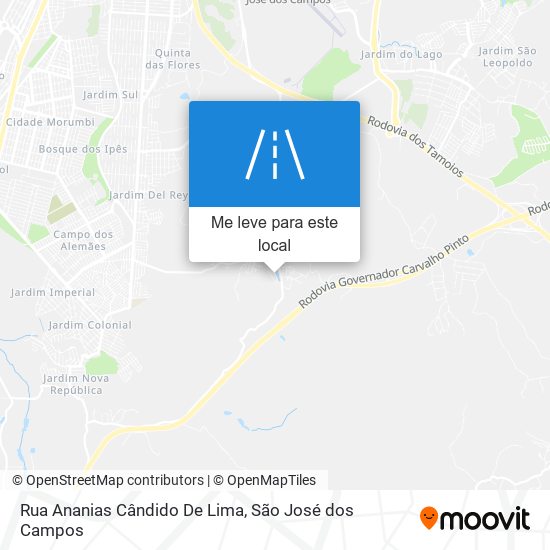 Rua Ananias Cândido De Lima mapa