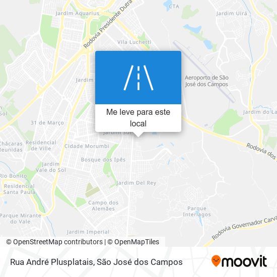Rua André Plusplatais mapa