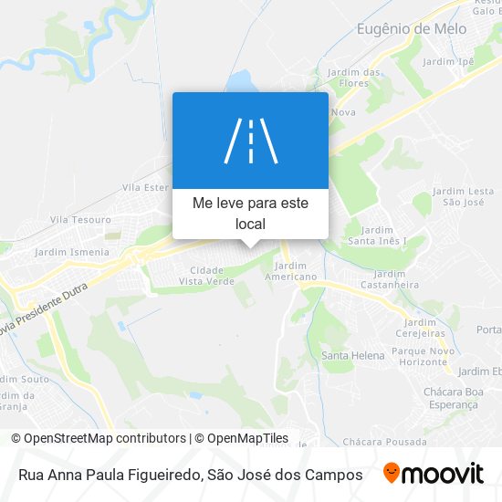 Rua Anna Paula Figueiredo mapa