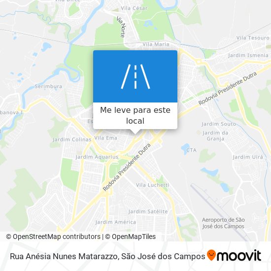 Rua Anésia Nunes Matarazzo mapa
