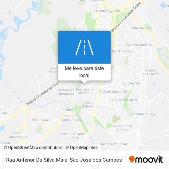 Rua Antenor Da Silva Maia mapa