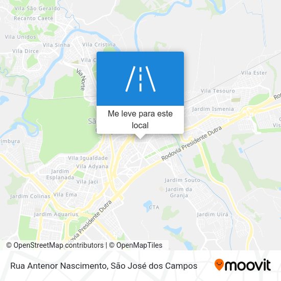 Rua Antenor Nascimento mapa