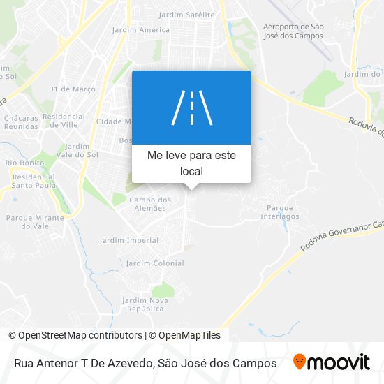 Rua Antenor T De Azevedo mapa