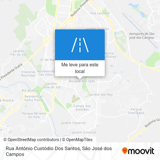 Rua Antônio Custódio Dos Santos mapa