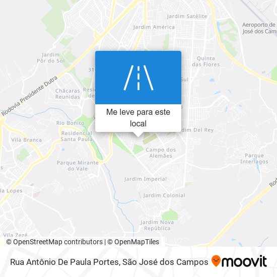 Rua Antônio De Paula Portes mapa