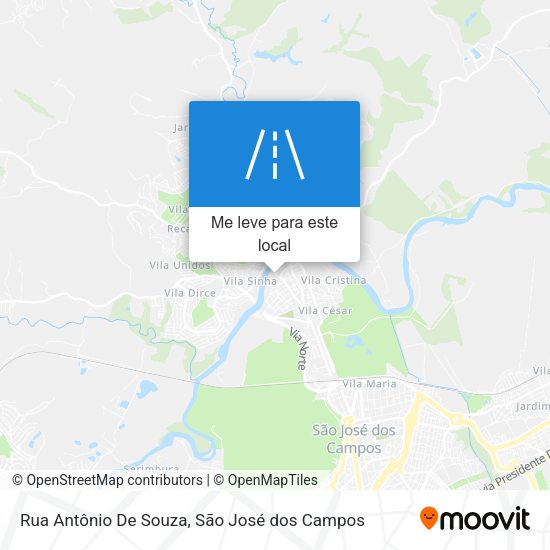Rua Antônio De Souza mapa