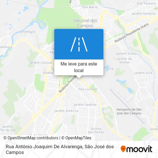 Rua Antônio Joaquim De Alvarenga mapa