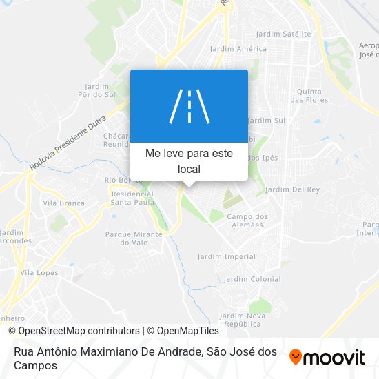 Rua Antônio Maximiano De Andrade mapa