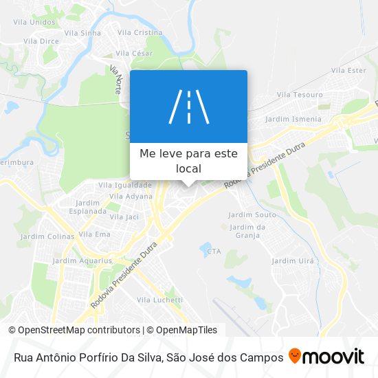 Rua Antônio Porfírio Da Silva mapa