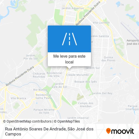 Rua Antônio Soares De Andrade mapa