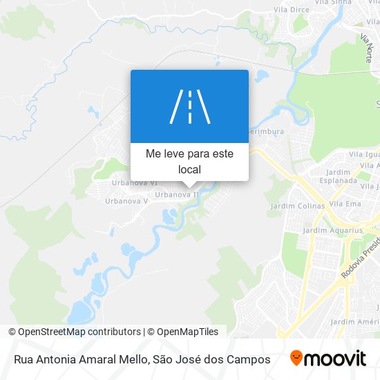 Rua Antonia Amaral Mello mapa