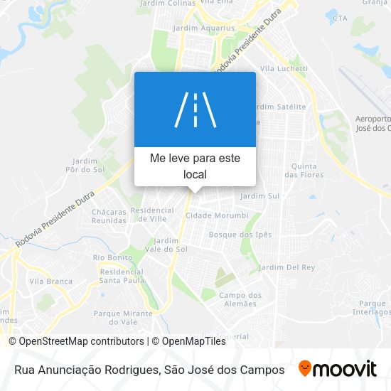 Rua Anunciação Rodrigues mapa