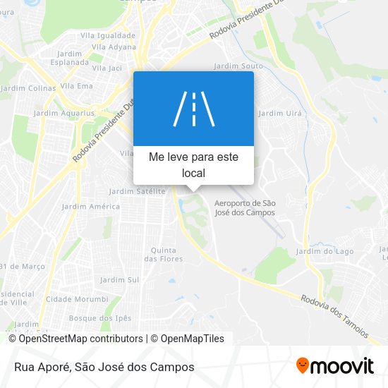 Rua Aporé mapa
