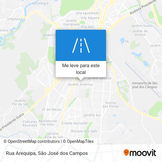 Rua Arequipa mapa