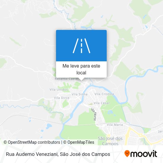 Rua Audemo Veneziani mapa