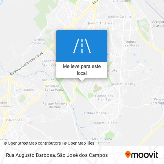 Rua Augusto Barbosa mapa