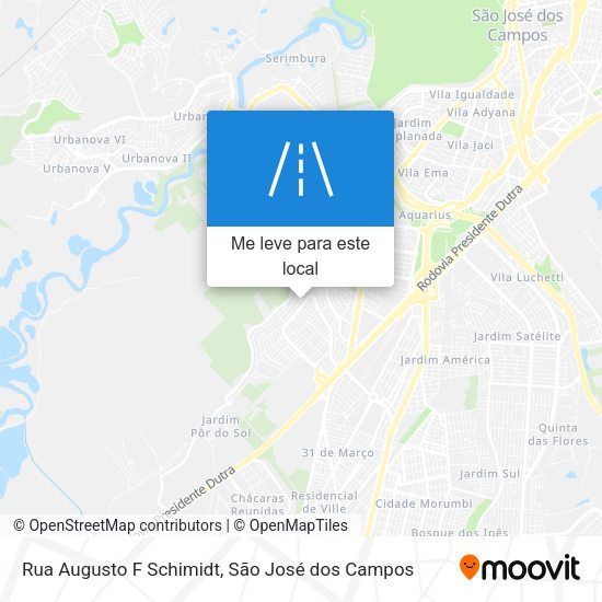 Rua Augusto F Schimidt mapa