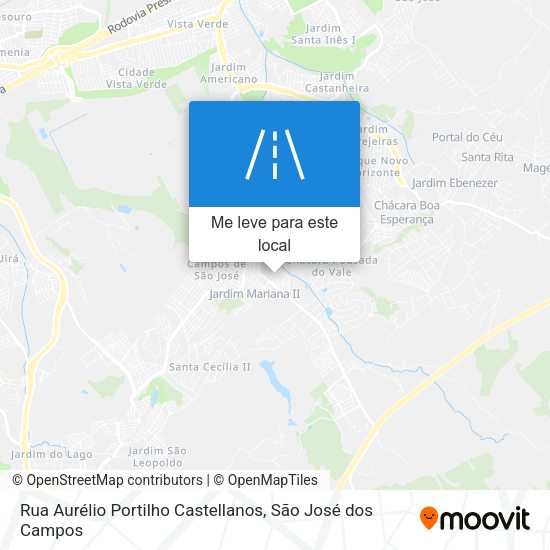 Rua Aurélio Portilho Castellanos mapa