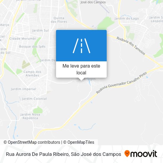 Rua Aurora De Paula Ribeiro mapa