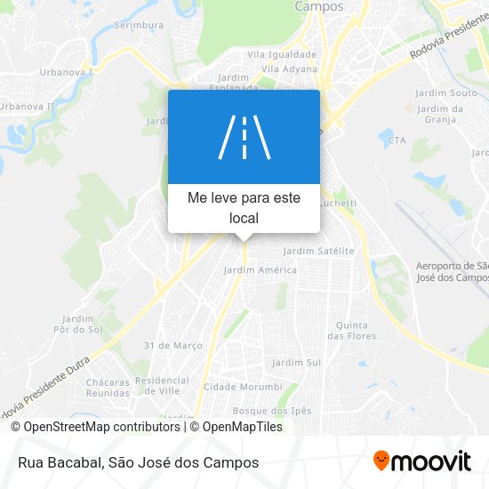 Rua Bacabal mapa