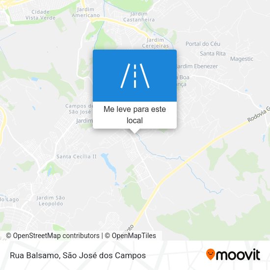 Rua Balsamo mapa