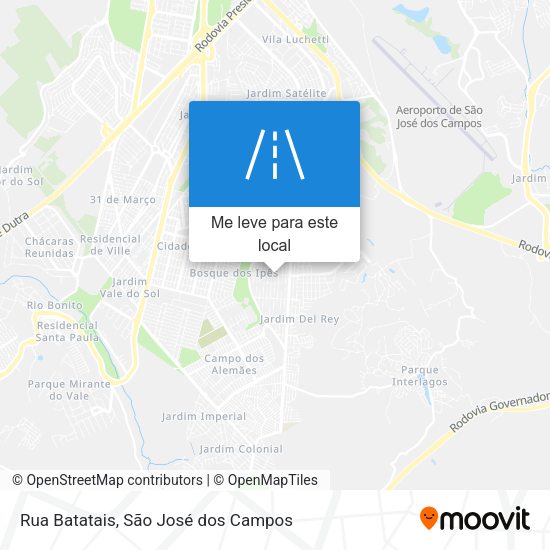 Rua Batatais mapa