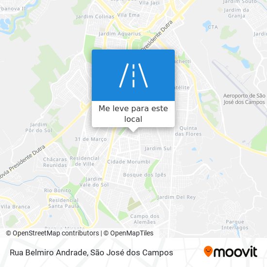Rua Belmiro Andrade mapa