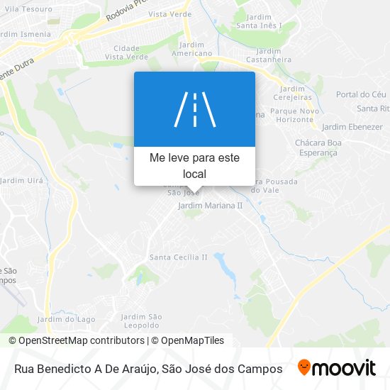 Rua Benedicto A De Araújo mapa