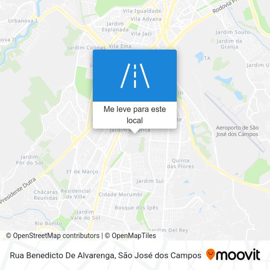 Rua Benedicto De Alvarenga mapa