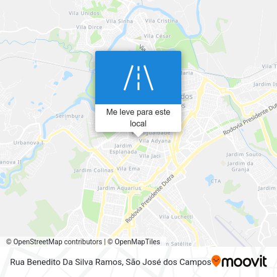 Rua Benedito Da Silva Ramos mapa