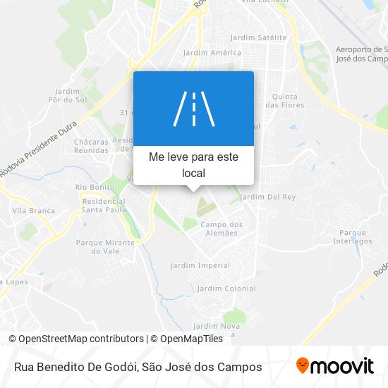 Rua Benedito De Godói mapa